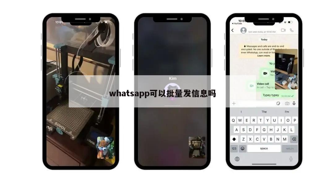 whatsapp可以批量发信息吗